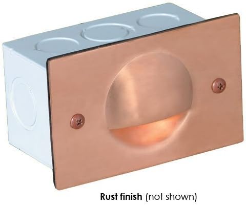 Corona LED 12V Step Lights 7w Copper Eyelid Face Plate, Raw Copper CX-874C-RC