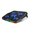 TECKNET-RGB-Gaming-Cooling-Pad-Quiet-Laptop-and-Notebook-Cooling-Pad-With-5-Fans-Touch-Button-and-Blue-LED-Laptop-Cooler-fits-12-19 TeckNet RGB Gaming Cooling Pad Quiet Laptop and Notebook Cooling Pad With 5 Fans, Touch Button and Blue LED Laptop…