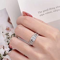 SHELOVES Princess CZ Wedding Ring Guard Rings