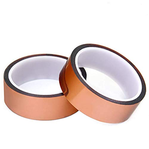 image for AUSPA 2-Pack Heat High Temperature Resistant Adhesive Gold Kapton Tape