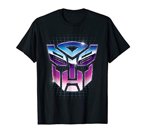 Transformers Robot Shield Retro Grid Design T-Shirt