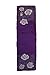 Invisible World Women's 100% Mulberry Silk Scarf Long Hand Painted Floral Purple