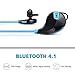 Bestfy Bluetooth Wireless Headphones, Sports Sweatproof Earphones with Mic for Running, Sports(Bluetooth 4.1, CVC 6.0 Noise Cancelling)-BLUE