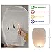 rekon 5 Pack Chinese Lanterns, 100% Biodegradable Eco Friendly Sky Lanterns for Birthdays, Parties, New Years, Memorial Ceremonies and More