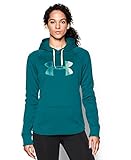 Under Armour Women's UA Storm Armour Fleece Big Logo Hoodie Large EMERALD SARI