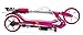 SpaceScooter Ride On Pink | Push Board Pump Action Kids Scooter with Handbrake, Air Suspension & Compact Fold