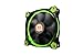 Thermaltake Riing 12 Series High Static Pressure 120mm Circular LED Ring Case/Radiator Fan with Anti-Vibration Mounting System Cooling CL-F038-PL12GR-A Green