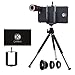 CamKix Lens Kit Compatible with Apple iPhone 8 Plus and iPhone 7 Plus - 8X Telephoto Lens, Fisheye Lens, Macro Lens, Wide Angle Lens, Tripod, Phone Holder, Phone Hard Case, Bag & Cloth