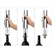 QcoQce Cordless Automatic Wine Opener - Electric Wireless Bottle Opener - Battery-Operated Corkscrew - With Foil Cutter/Stand and Batteries Included(Black) (white)