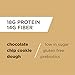 Barology High Protein Energy Bar for Men, Delicious Chocolate Chip Cookie Dough, Low Sugar, 11g Net Carbs, 18g High Protein, 14g Fiber, Gluten Free, Prebiotics, 2.1 oz Bar, 12 Count Packthumb 1