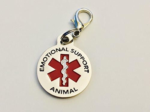 image for K9King Emotional Support Animal (ESA) Tag Double Sided Red Medical Ale