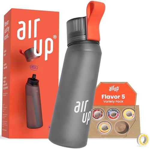 Air Up Water Bottle 22oz Grey 5x Pods Flavor Fiesta Sugar Free air-up-water-bottle-22oz-grey-5x-pods-flavor-fiesta-sugar-free