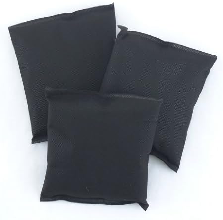 BambooMN Activated Bamboo Charcoal Odor Absorbing Moisture Eliminating Pouch, 180g Per Bag, 3 Pieces, Black
