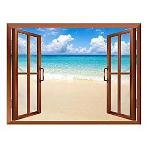 Beach and Tropical Sea Removable Wall Sticker/Wall Mural - 24"x32"