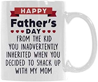 happy fathers day from the kid you inadvertently inherited mug