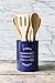 Now Designs Powder-Coated Steell Utensil Crock, Navy Blue, 5x6 inches