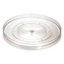 InterDesign Linus Lazy Susan Cabinet Turntable - Organizer Tray for Kitchen Pantry or Countertops - 11