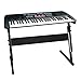 Luvay Keyboard Stand for 61 or 54 keys, Z-Style, Height Adjustable, Light Weight (1-inch steel)