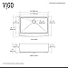 Vigo VGR3320C 33 Inch Farmhouse Apron Front 16 Gauge Single Bowl Stainless Steel Kitchen Sink, Commercial Grade Sink with Rounded Corners and SoundAbsorb Technology