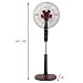 COSTWAY Pedestal Fan, 16-inch Oscillating Stand Fan Adjustable Cooling Fan Whisper Quiet with Remote Control, Dual 5 Blades, 15 Hours Timer Setting for Home and Office (Black)