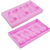 Bachelorette Party Molds Silicone Candy Making Mold - Set of 2 - Silicone Cake Pan Chocolate Mold for Bachelorette Party Favors, Supplies, Gifts and Decorations (Pink) by Hinmay