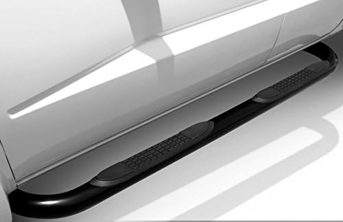 AutobotUSA Side Bars 2009-2014 For Dodge Ram 1500/2500 / 3500 Crew Cab 4" Oval Matte Black Finished Side Step | Nerf Bars | Rail Running Boards | 2010 2011 2012 2013 2014 2015