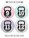 Months In Motion - Baby Month Stickers - Monthly Baby Sticker for Girls - Milestone - Workout Kettebell Gym Crossfit(1200)