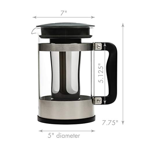 Primula Kedzie Deluxe Cold Brew Iced Coffee Maker Comfort Grip Handle