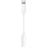 Apple MFi Certified Lightning to 3.5mm Headphone Jack Adapter -Premium Audio Quality &amp; DAC Chip for Music Listening Car, Gym, Home Office, Compatible with iPhone 14/13/12/11/X/8/7 1Pack (White)