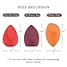 Makeup Blender Sponge Set - 4 Pack Latex Free Q-Soft Makeup Beauty Foundation Blending Sponge Flawless Smooth Brush for Liquid Foundation BB Creams Powders Concealer (4 Pack)