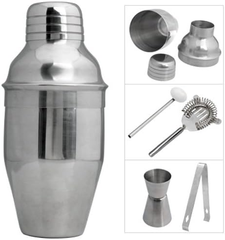 Gacube Set 5 Stainless Steel Cocktail Shaker Mixer Bar Drink