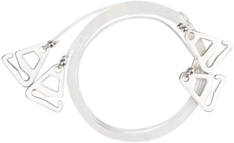 1 Pair Invisible Clear Replacement Bra Straps Transparent Removable Adjustable With Metal Hooks