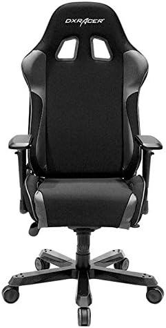 DXRacer OH/KS11/N King Series Black Fabric Gaming Chair - Includes 2 Free Cushions