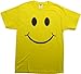 Ann Arbor T-shirt Co. Smile Face | Cute, Positive, Happy Smiling Face Unisex Tee for Men or Women-L Yellow