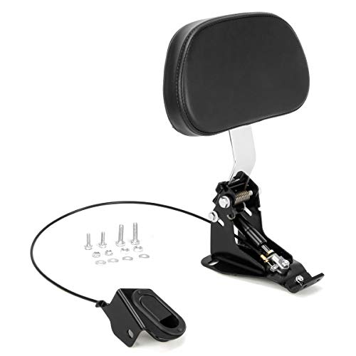 Adjustable Motorcycle Driver Rider Backrest Sissy Bar for Harley Touring Road King Electra Glide Street Glide Ultra CVO FLHR FLHX FLTRX 2009-2019 (Chrome)