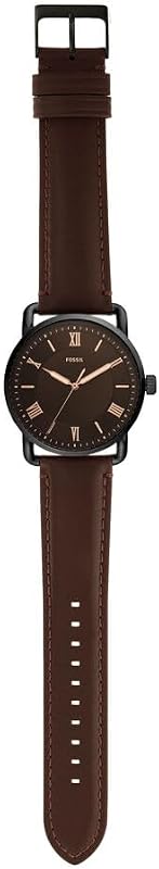 Copeland Herrenuhr, Quarz-Dreizeigerwerk mit Lederarmband