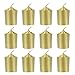 Mega Candles 12 pcs Unscented Gold Votive Candle, Hand Poured Wax Candles 15 Hours 1.5 Inch x 2.25 Inch, Home Décor, Wedding Receptions, Baby Showers, Birthdays, Celebrations, Party Favors & More