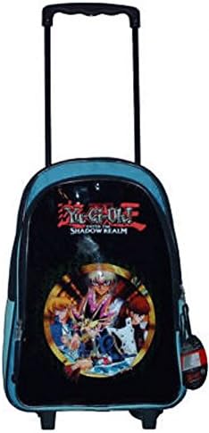 Yugioh Yu-gi-oh 16" Backpack Rolling Large School Bag with Wheels