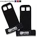 WOD Nation Leather Barbell Gymnastics Grips Perfect Pull-up Training, Kettlebells Crossfit (Black - Large)