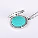 HOUSWEETY Aromatherapy Essential Oil Diffuser Necklace-Stainless Steel Locket Pendant,11 Refill Pads(Non-engraving)