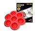 Homemade Baby Food Storage Containers - Silicone Freezer Trays With Lid 2oz Red