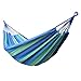 WoneNice Outdoor Double 2 Person Cotton Hammock, Blue