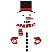 Christmas Snowman Stickers Set of 16, Cute Funny Fridge Stickers Refrigerator Stickers Holiday Christmas Decorations for Fridge, Garage, Office Cabinets, Door, Windows (Big Snowman 1Pack)
