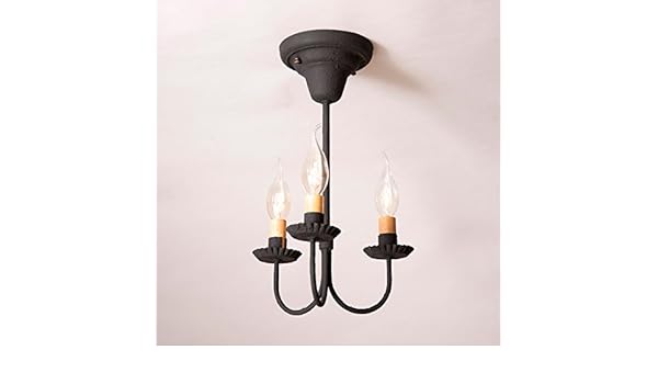 Irvin S Country Tinware 9181bk Primitive Colonial 3 Arm Flush