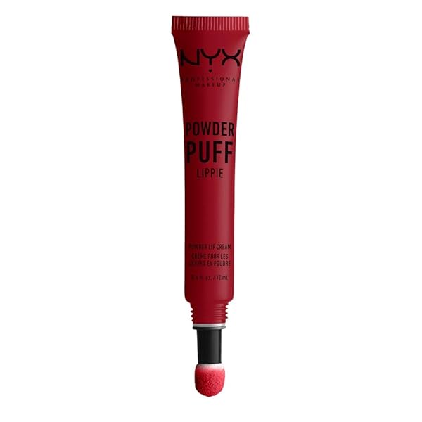 NYX PROFESSIONAL MAKEUP POWDER PUFF LIPPIE LIP CREAM, LIQUID LIPSTICK – GROUP LOVE (TRUE RED)