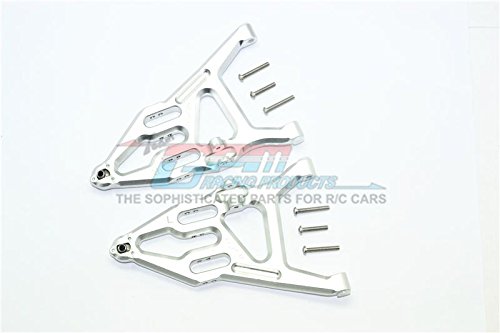 GPM Traxxas Unlimited Desert Racer 4X4 (#85076-4) Upgrade Parts Aluminum Front Lower Suspension Arm - 1Pr Set Silver