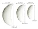 3 PCS Newborn Baby Photo Props, Professional Posing Crescent Pillow Photography Shoot Positioner Set White