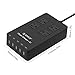 ORICO Surge Protector Power Strip with 4 Outlets and 5 USB Charging Ports, 5ft Extension Cord/1700J Ideal for Home and Office Accessories - Black(ETL/FCC Listed)