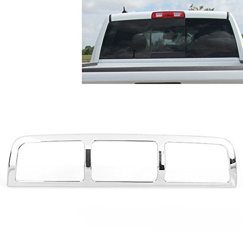 Triple Chrome 3RD Brake Light Cover Trim Bezel For 2009 2010 2011 2012 2013 2014 2015 2016 Dodge Ram 1500 2500 3500