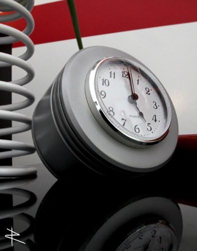 Plane Pieces Inc Jacobs Radial Engine Piston Metallic WWII Desk Clock
